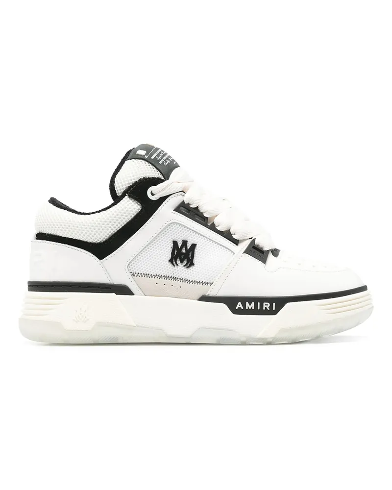 Amiri MA-1 Panelled Leather Sneakers White