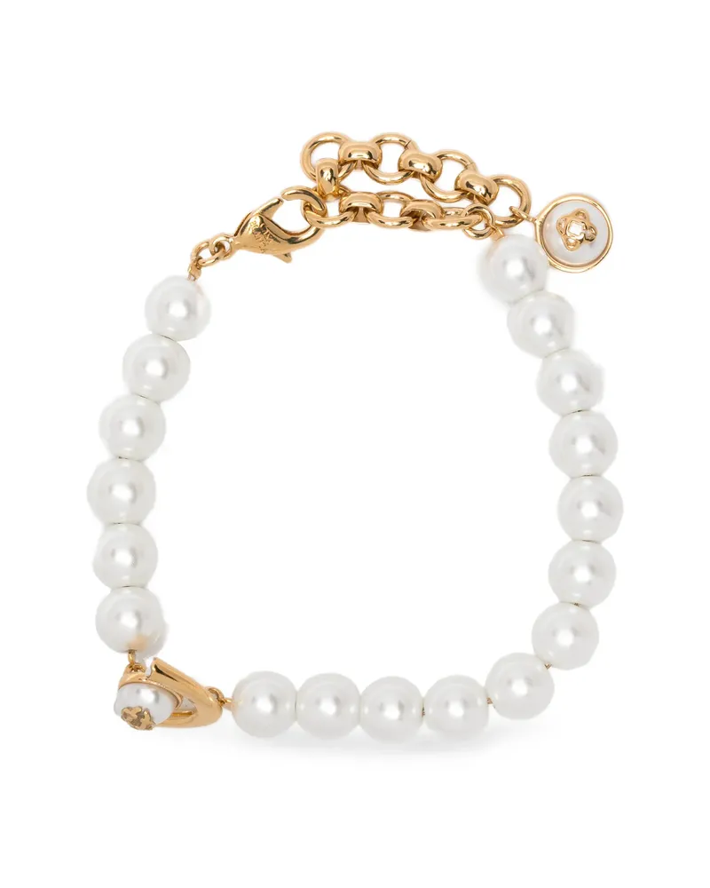 Casablanca Paris Lotus Pearl-embellished Bracelet Gold