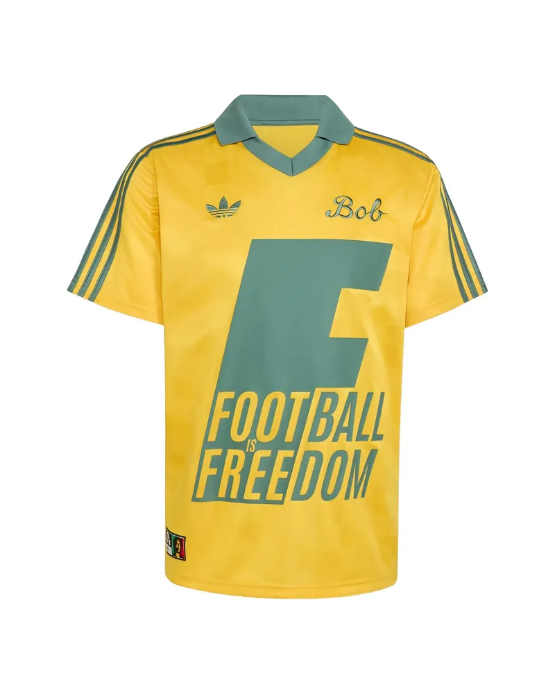 adidas Bob Marley Originals Three-stripe T-shirt Yellow