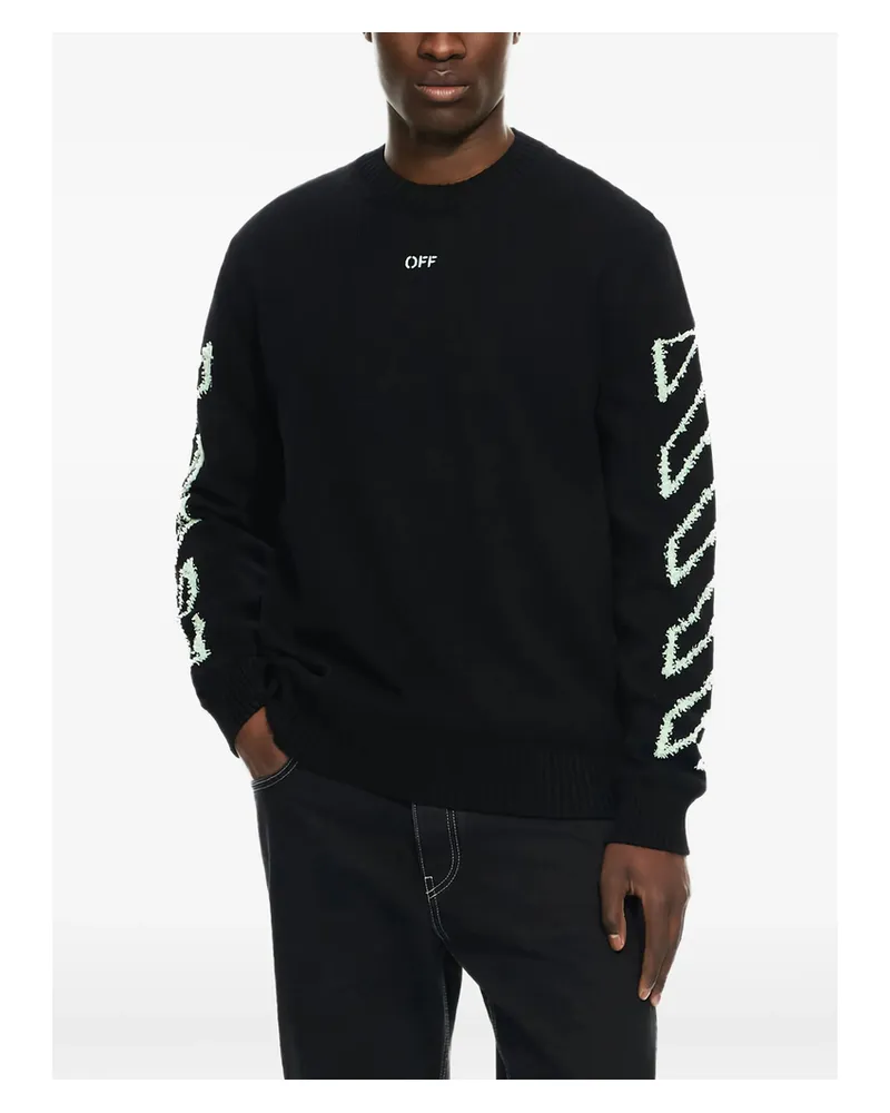 OFF-WHITE Diagonal-arrow Sweater Black