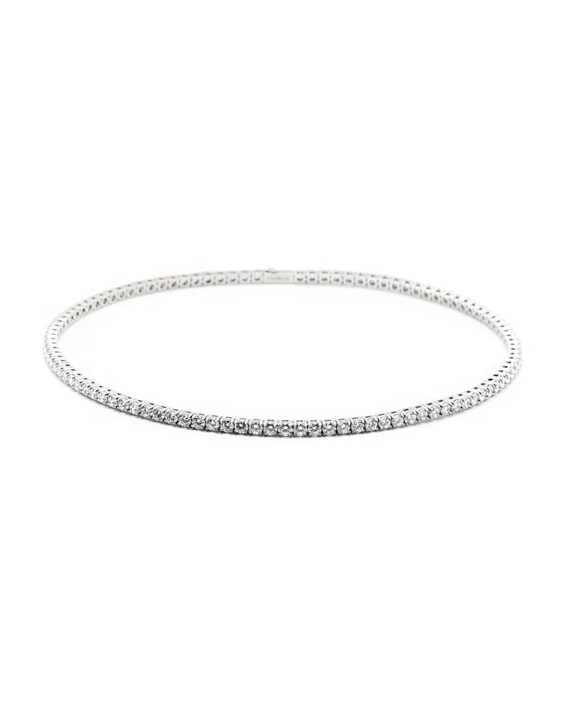 DARKAI Tennis Crystal-embellished Necklace Silver
