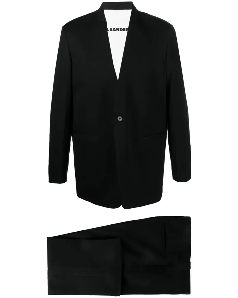 Jil Sander Single-breasted Two-piece Suit Black