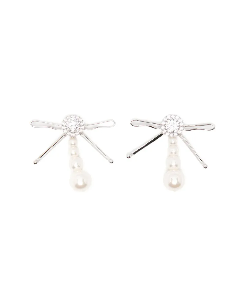 SHUSHU/TONG Bow-design Earrings Silver