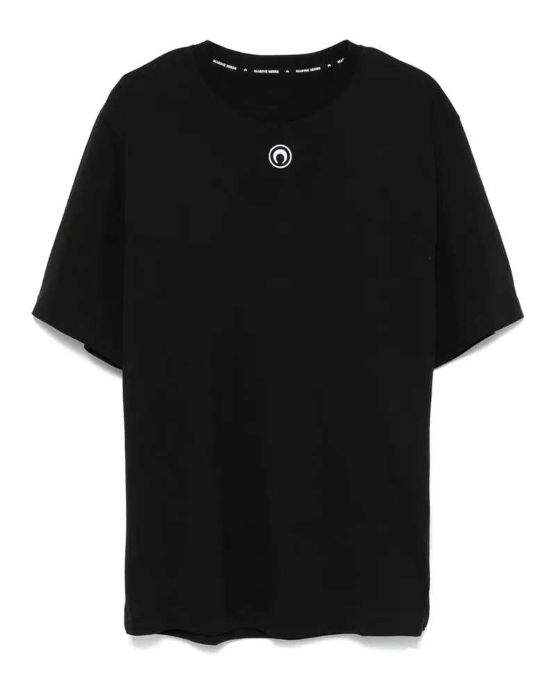 Marine Serre Moon-logo T-shirt Black