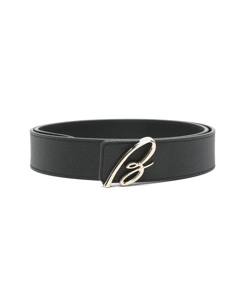 Brioni Leather Belt Black