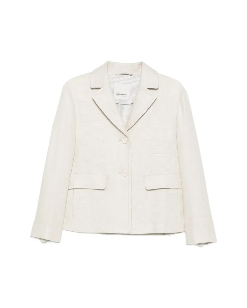 Max Mara Flap-pocket Blazer Neutrals