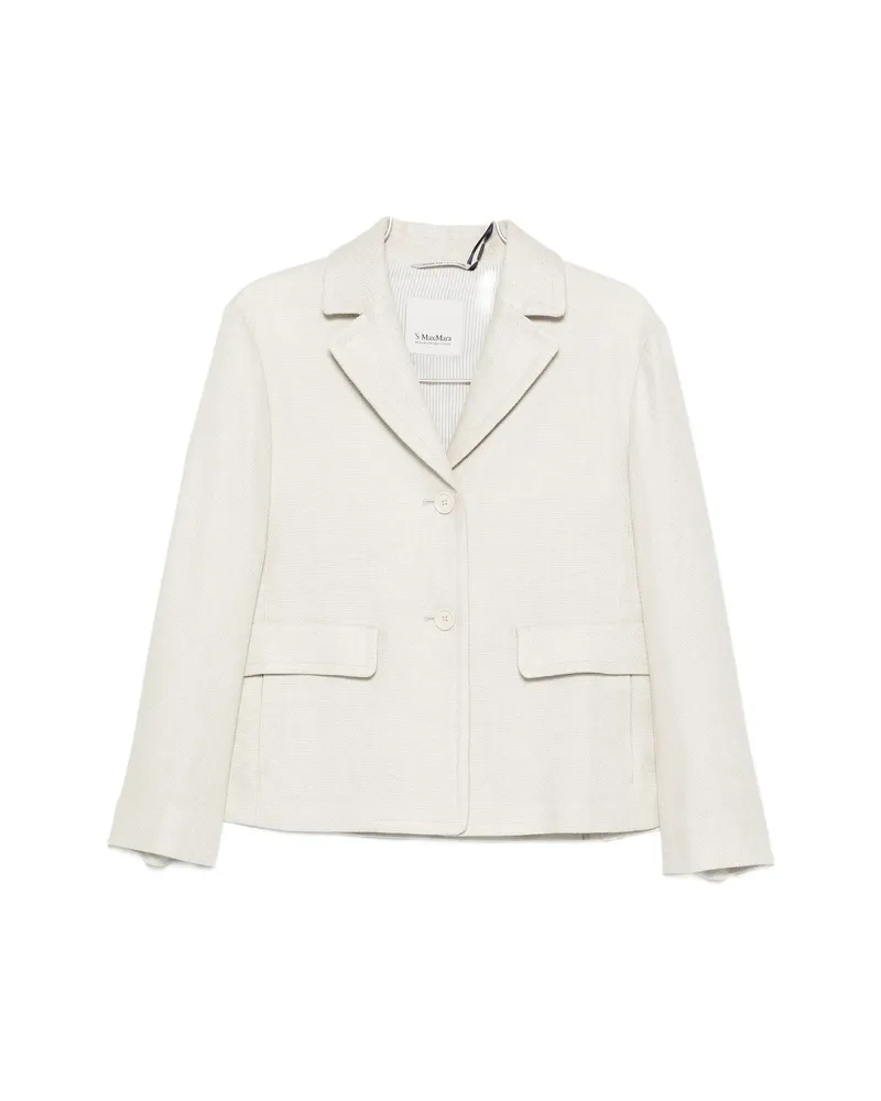 Max Mara Flap-pocket Blazer Neutrals