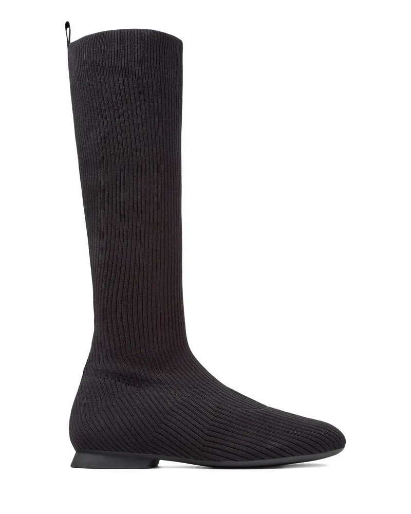 Camper Ribbed-knit Boots Black