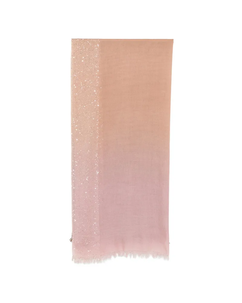 Faliero Sarti New Dania Sequin-embellished Frayed Scarf Pink