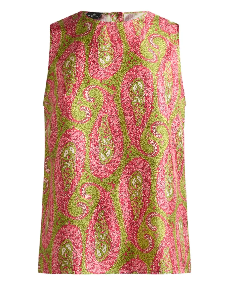 Etro Paisley-motif Top Pink