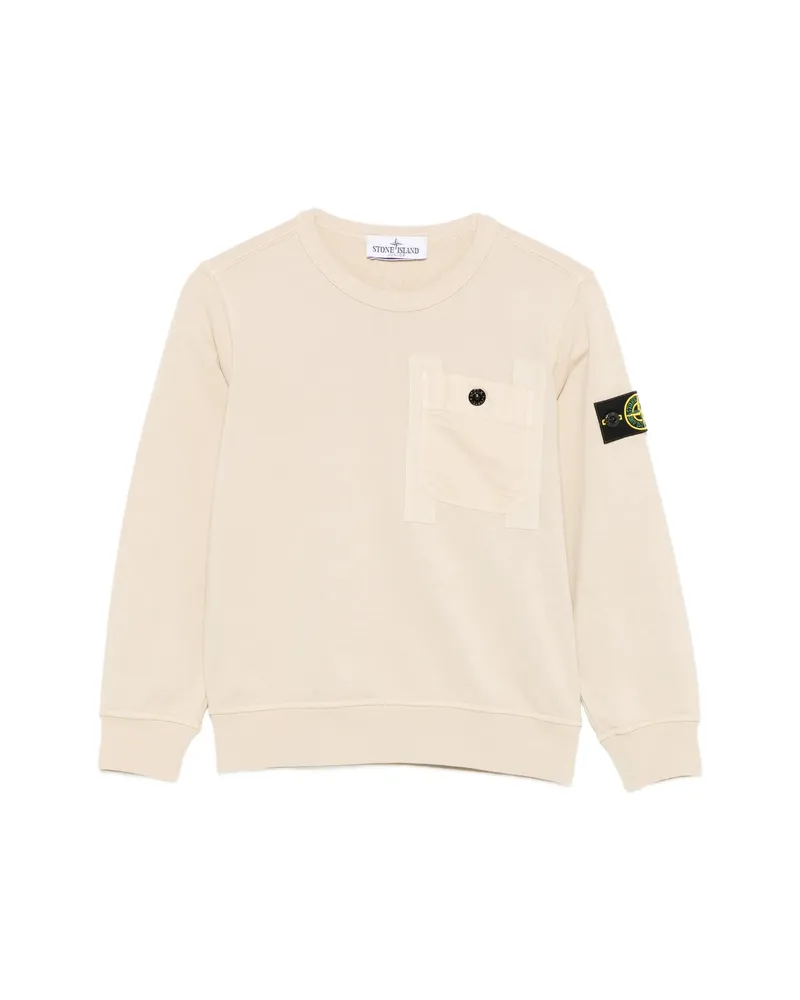 Stone Island Chest-pocket Crew-neck Sweatshirt Neutrals