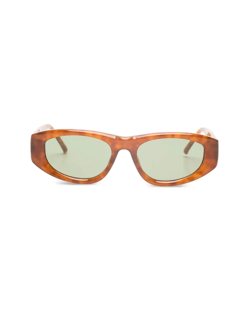 ATTICO X Linda Farrow Maya Sunglasses Brown