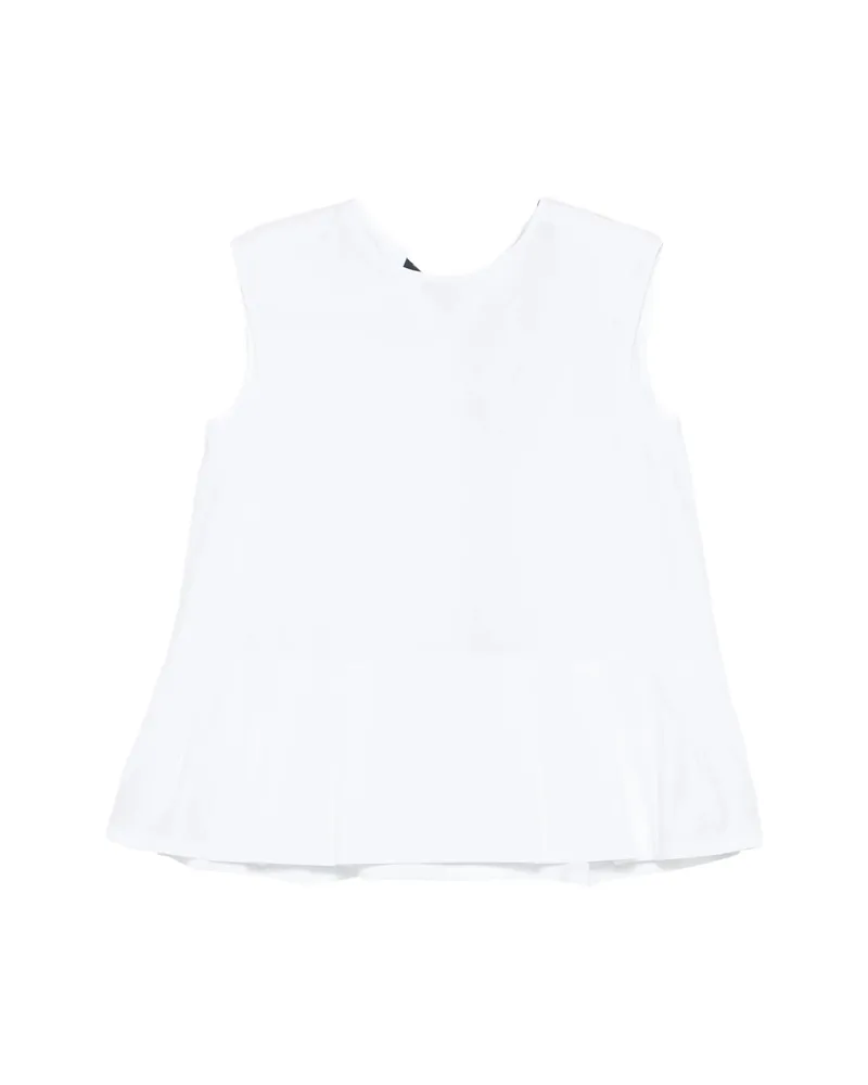 Max Mara Pleated Blouse White