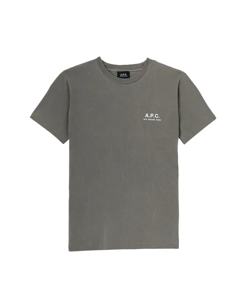A.P.C. A. p.c. Logo-print T-shirt Grey