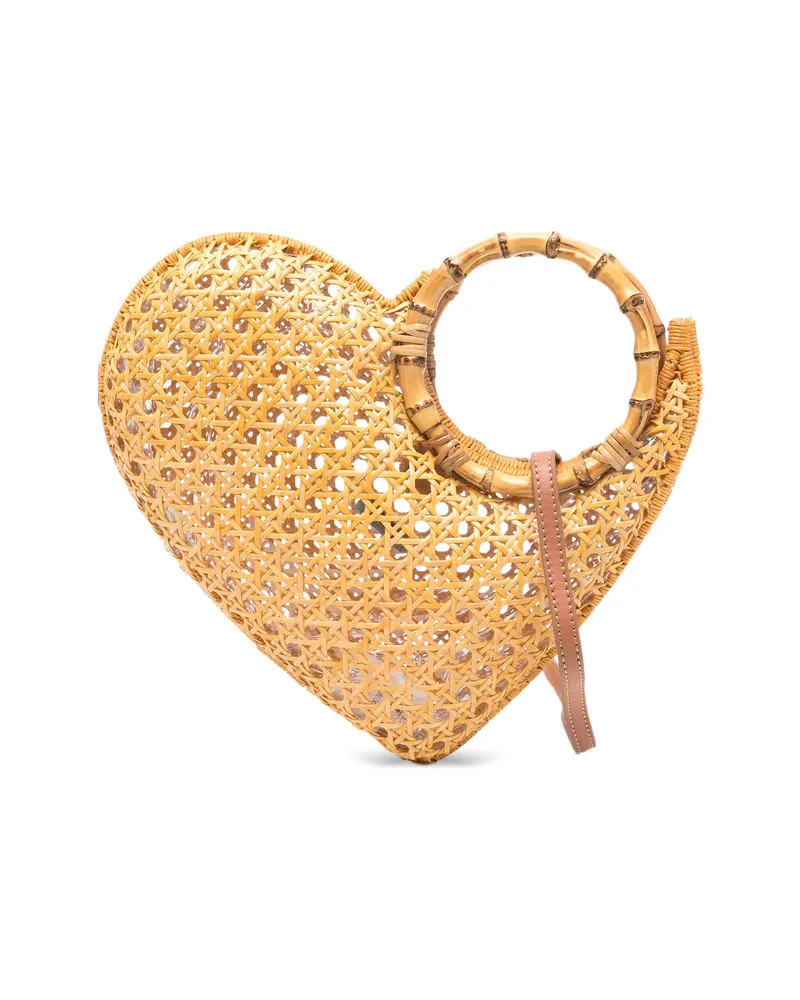 Serpui Marie Heart Tote Bag Neutrals