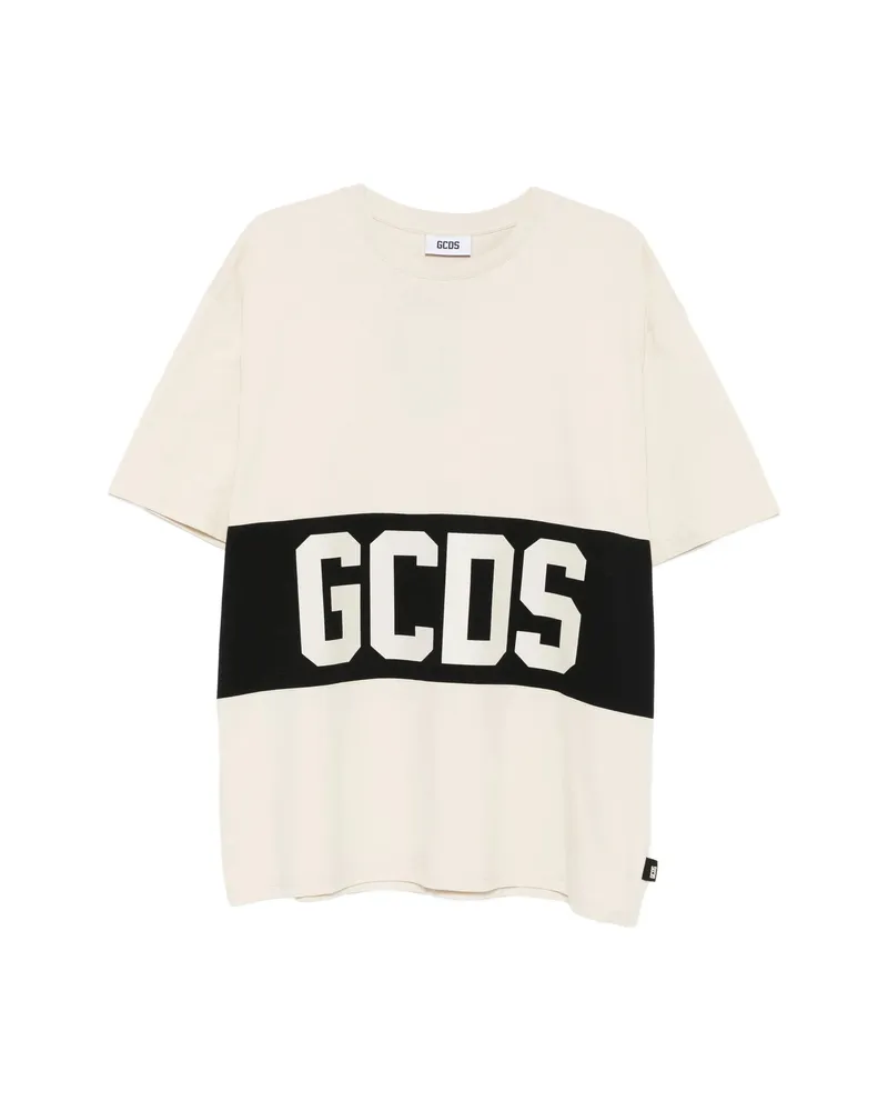 GCDS Logo T-shirt Neutrals