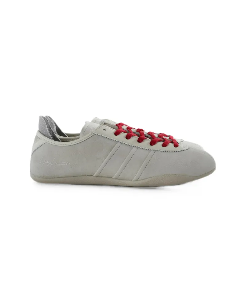 Y-3 Tokyo Suede-finish Logo-print Sneakers Neutrals