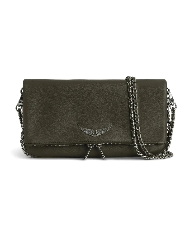 Zadig & Voltaire Rock Clutch Green
