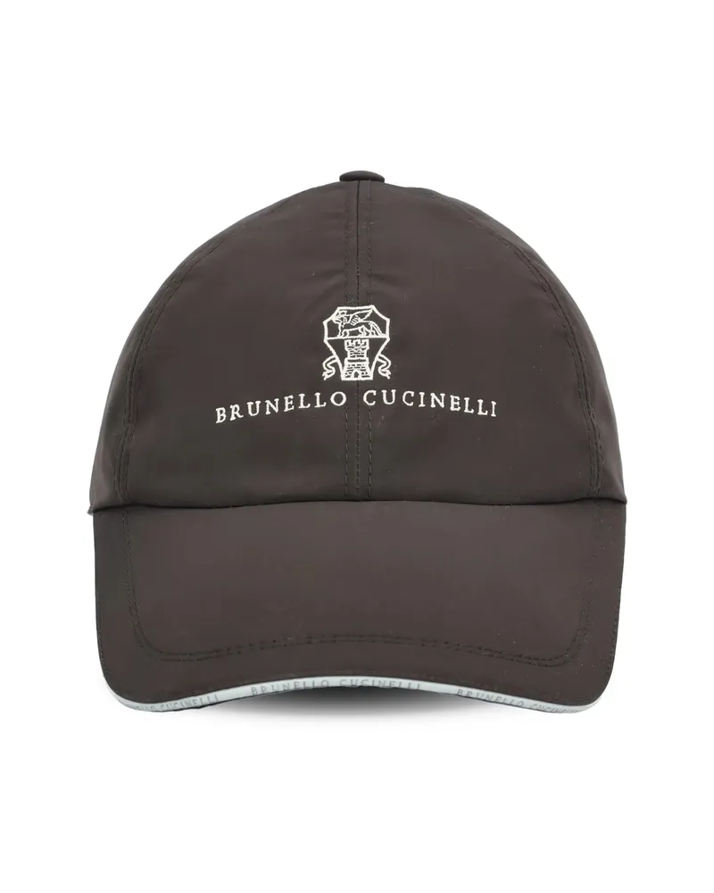 Brunello Cucinelli Logo Baseball Cap Black