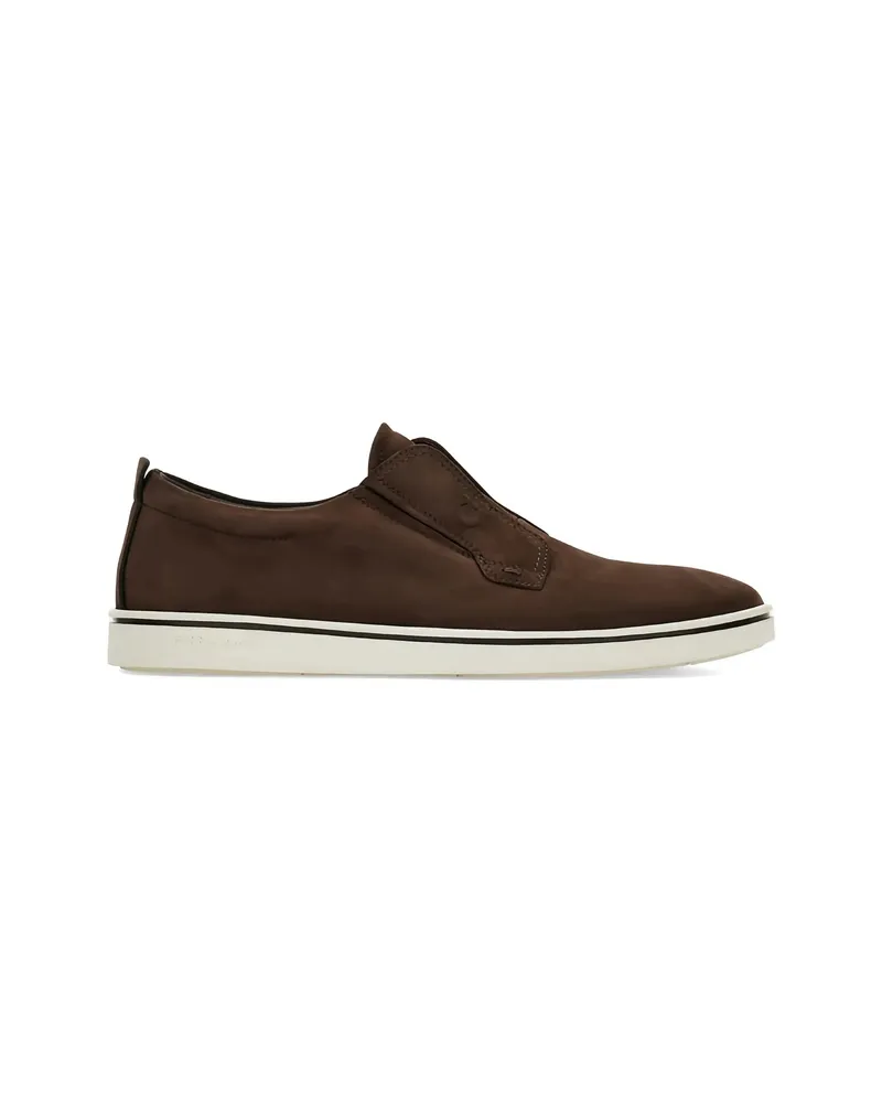 Ferragamo Slip-on Sneakers Brown