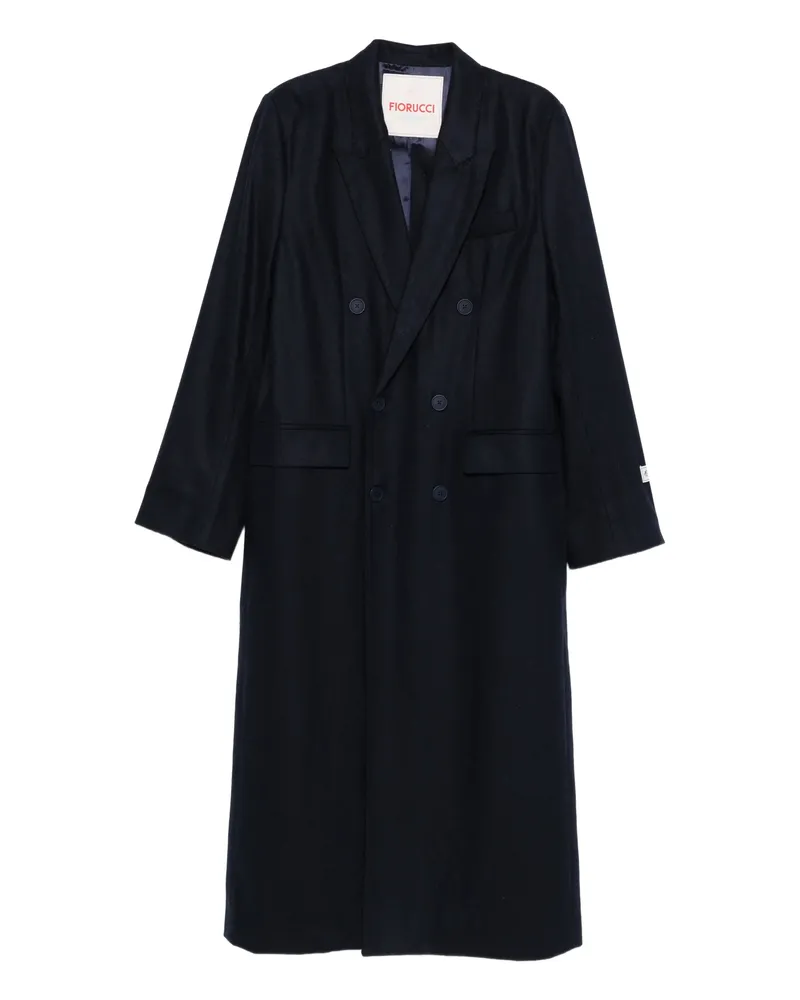 Fiorucci Wool-blend Double-breasted Coat Blue