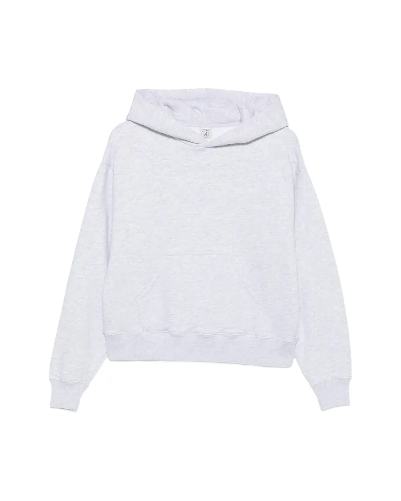 SPORTY & RICH Logo-embroidered Hoodie Grey