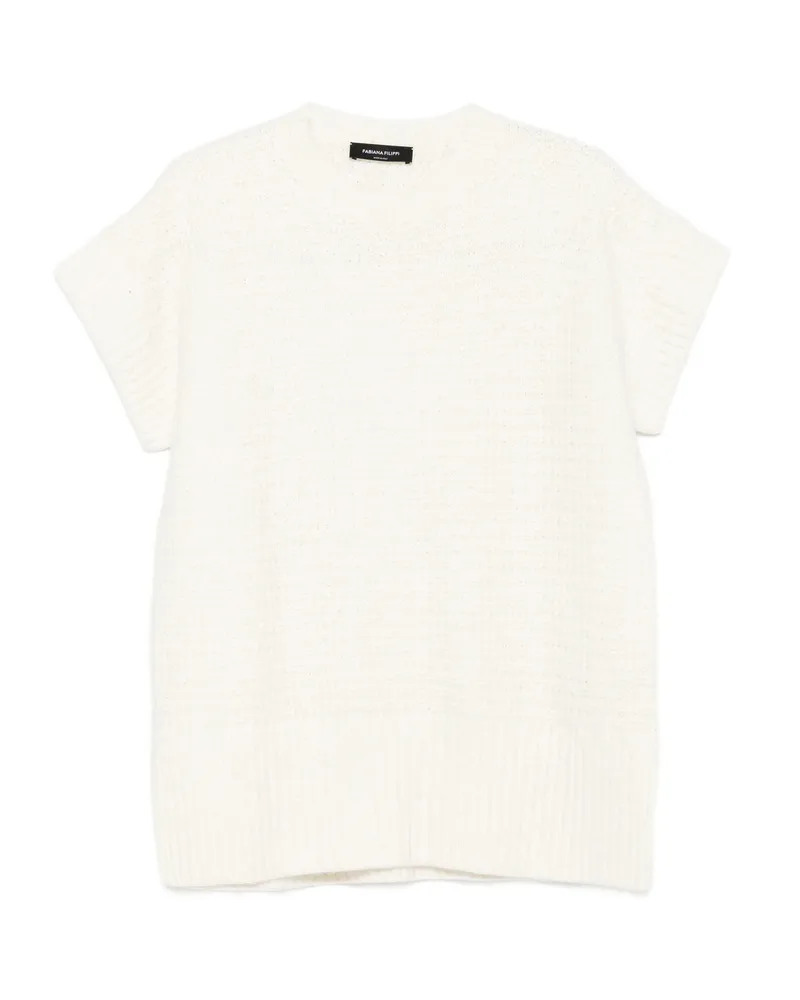 Fabiana Filippi Waffle-knit Top White