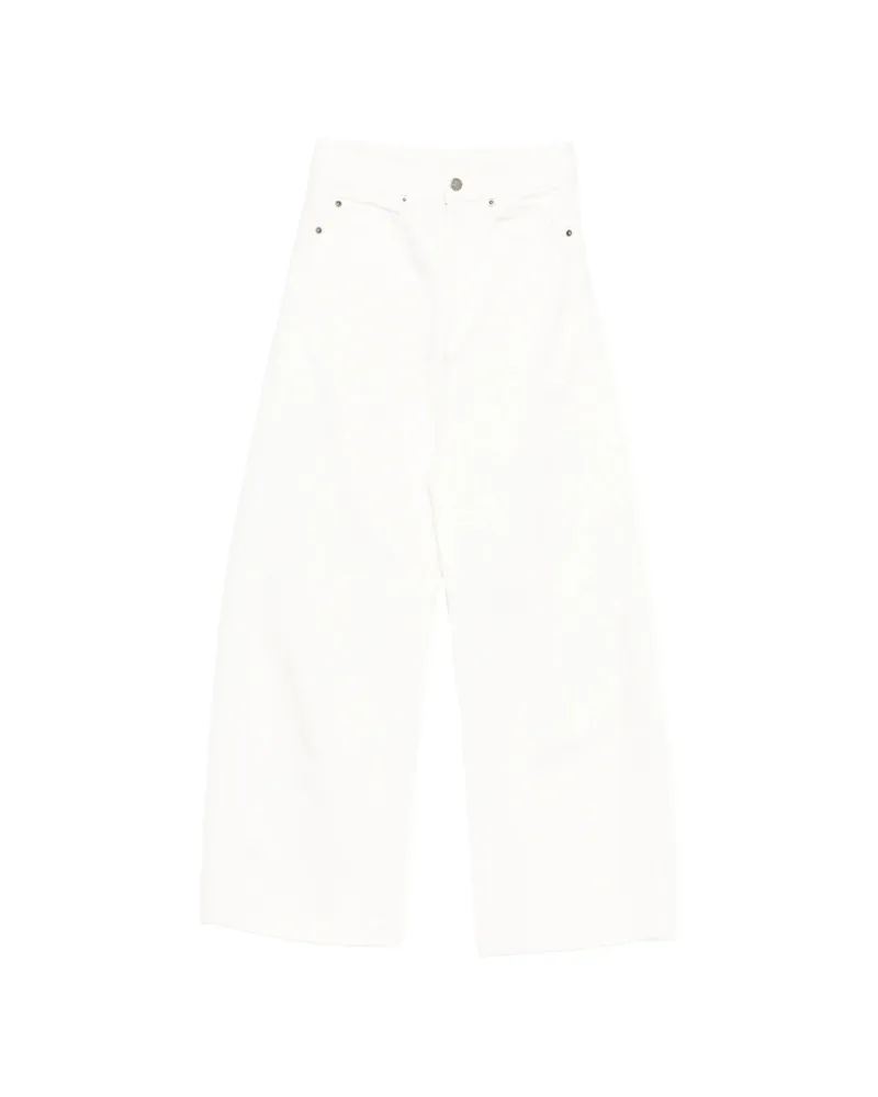 Soeur Gaspard Wide-leg Jeans White