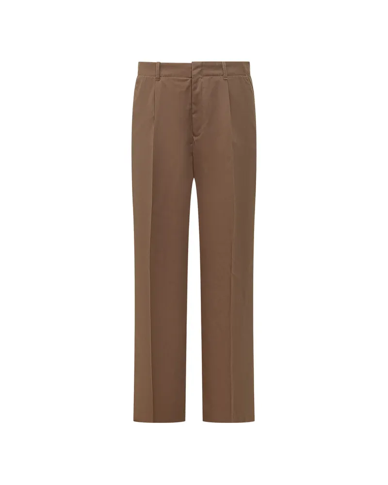 Our Legacy Pleated Borrowed Chino Trousers Brown