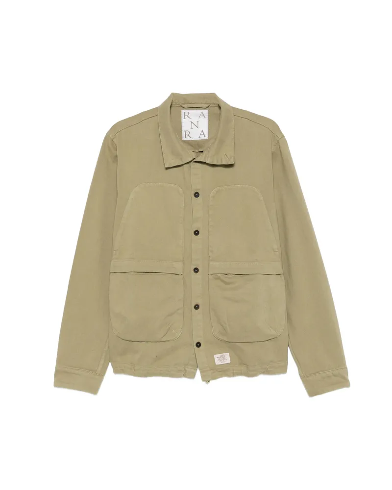 RANRA Button-fastening Flap-pocket Jacket Green