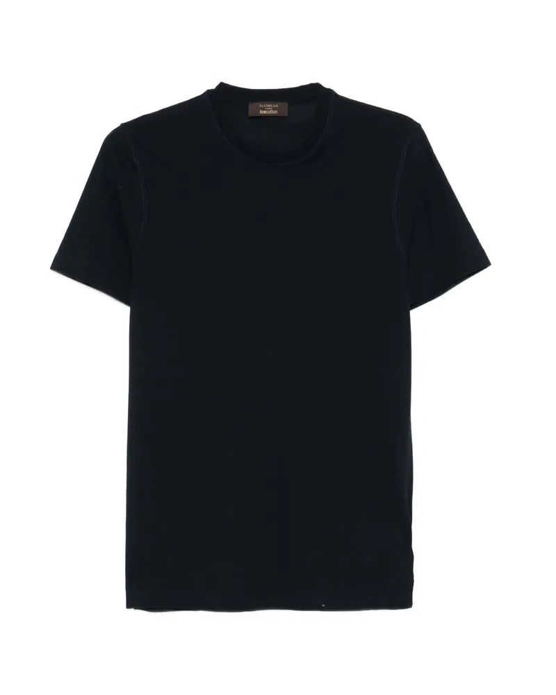 Zanone Round-neck Cotton T-shirt Blue