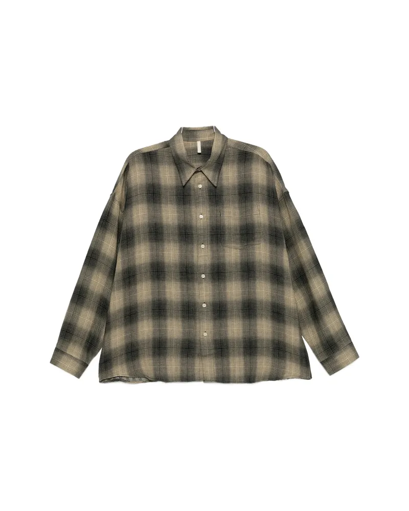 Sunflower Stable Plaid-pattern Shirt Neutrals