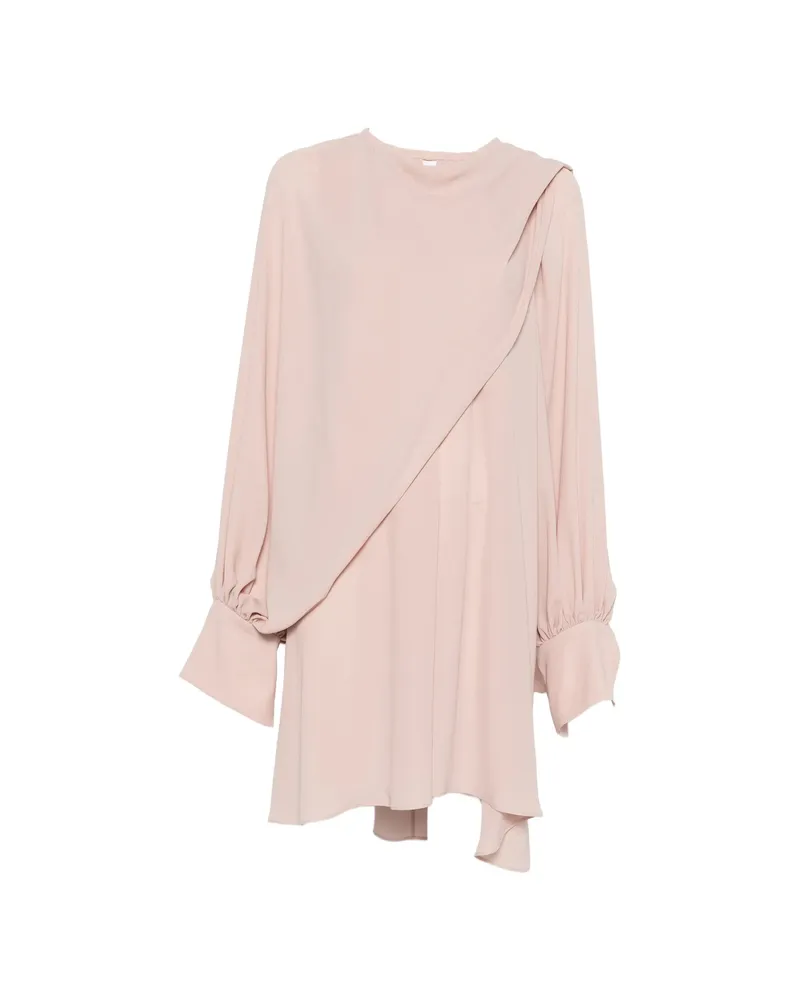 Gianluca Capannolo Amina Draped Mini Dress Pink