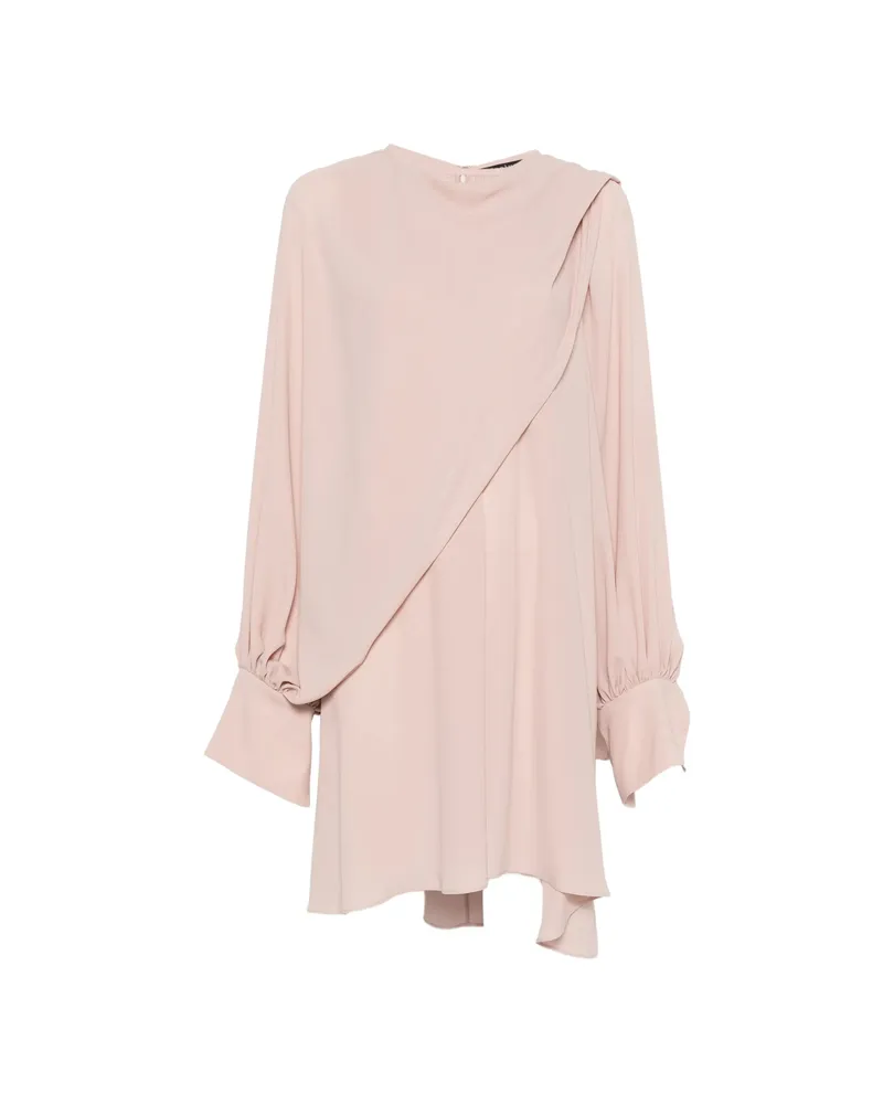 Gianluca Capannolo Amina Draped Mini Dress Pink