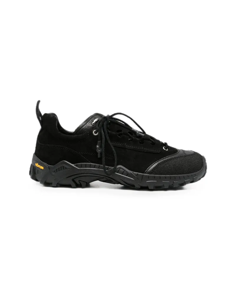 Our Legacy Gabe Leather Panelled Sneakers Black