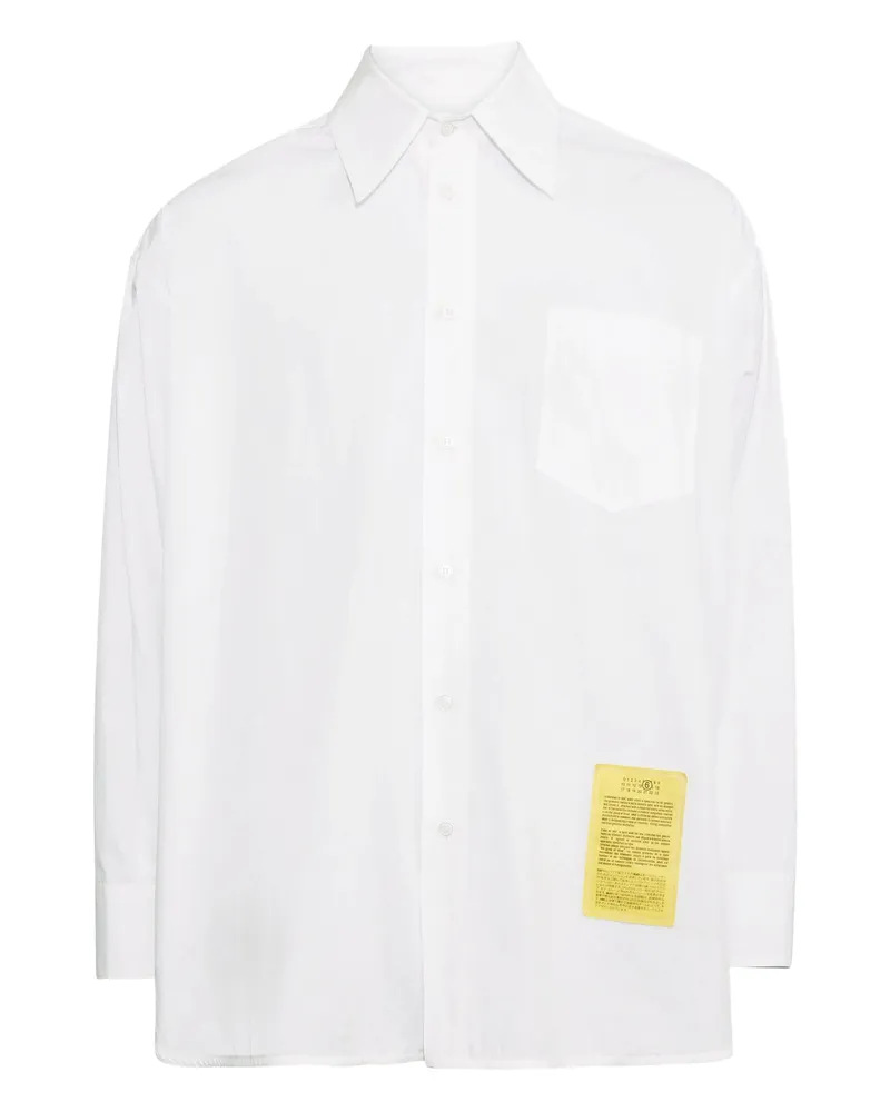 Maison Margiela Numbers Motif-patch Shirt White