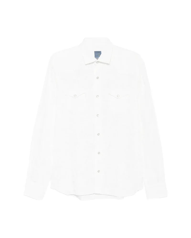 BARBA Chest-pocket Shirt White