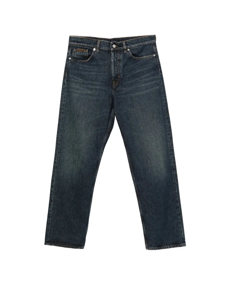 Moncler Logo-patch Jeans Blue