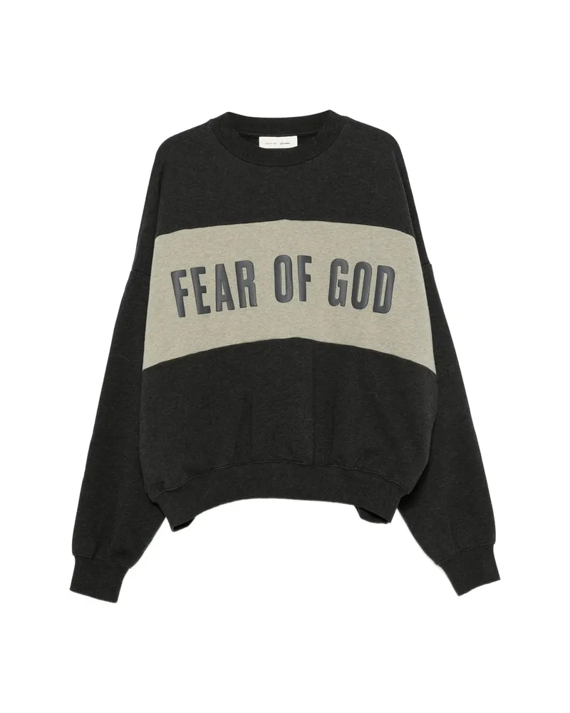 Fear of God Logo-print Panelled Sweater Grey