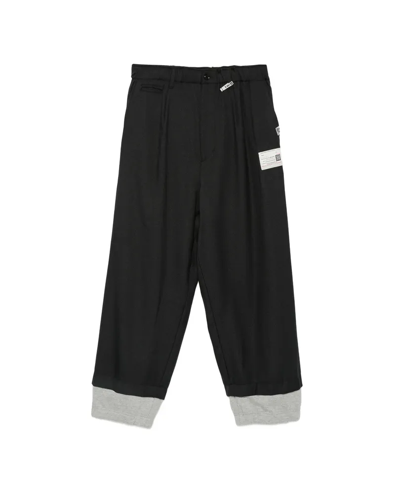 MIHARAYASUHIRO Logo-patch Pockte Trousers Black