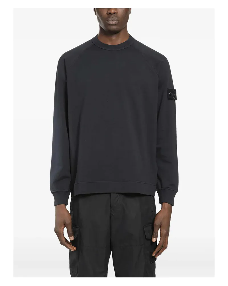 Stone Island Ghost Patch Crew-neck Sweatshirt Black