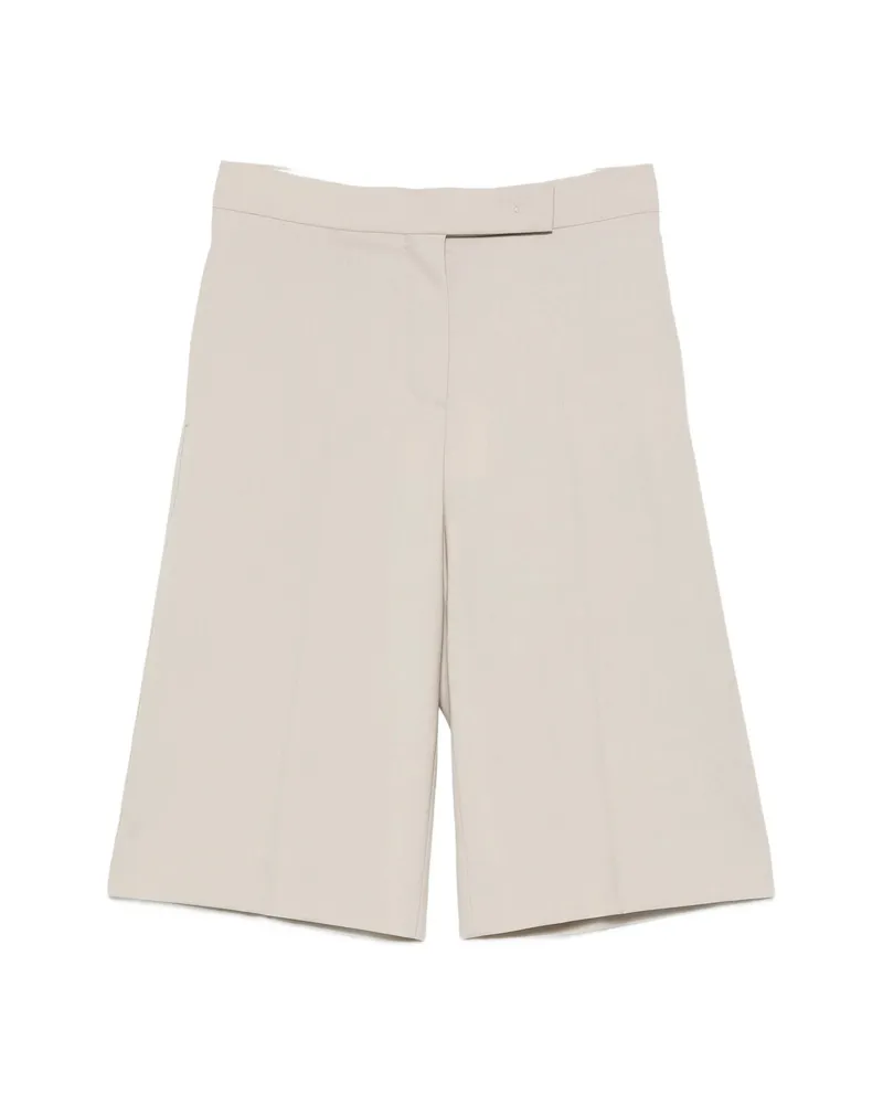 Max Mara Pleated Shorts Neutrals