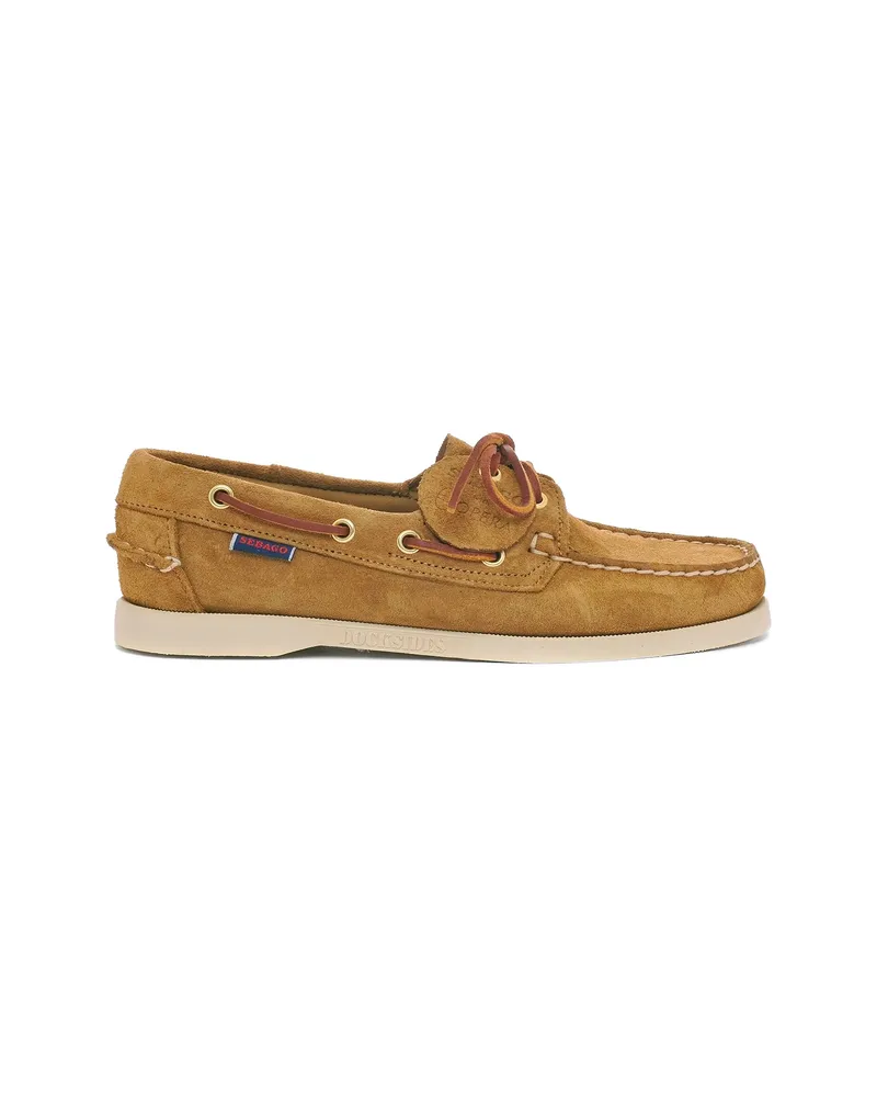 Sebago Docksides Suede Loafers Neutrals