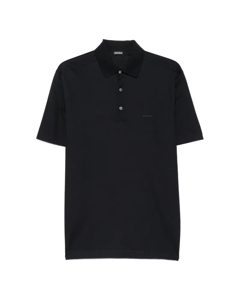 Ermenegildo Zegna Short-sleeve Polo Shirt Blue