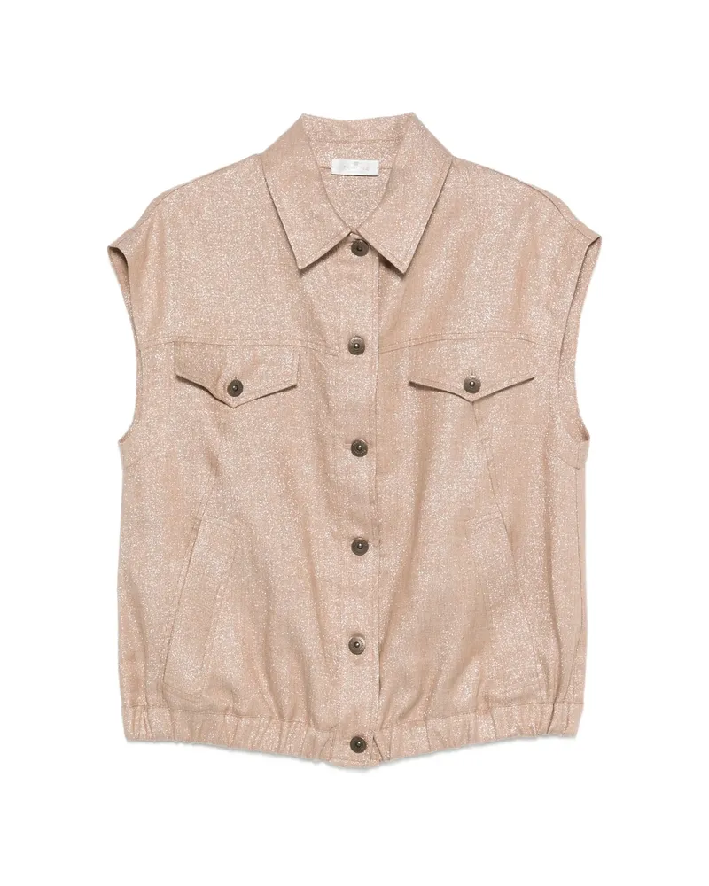 PANICALE Cashmere Pocket Button Jacket Neutrals