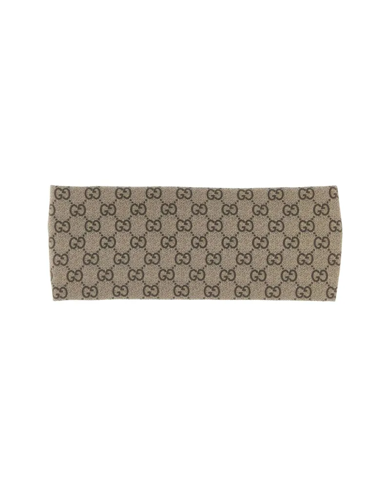 Gucci Printed Silk Twill Headband Neutrals