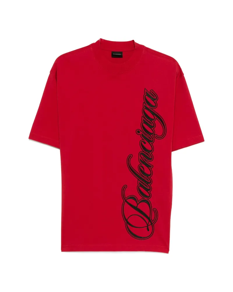 Balenciaga Logo T-shirt Red
