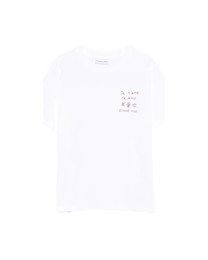 Maison Labiche Lettering T-shirt White