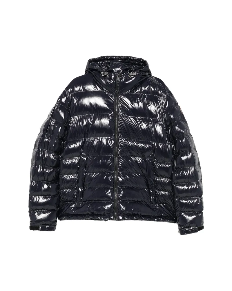 Napapijri Glossy Quilted Hooded Jacket Blue