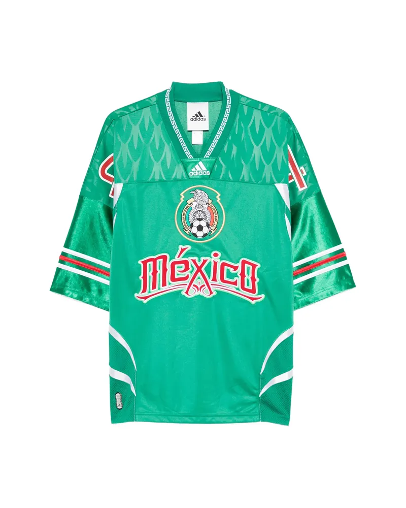 adidas Embroidery-logo Short-sleeve T-shirt Green